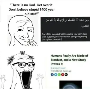 wojak, excited soyjak, soyak, wewjak, thing japanese, arabic text, arm, dust, glasses, hands