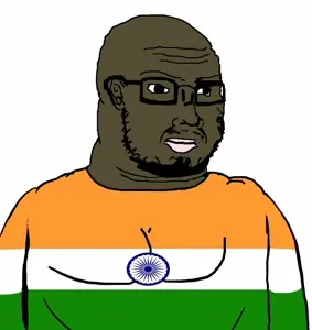 soyak, duzjak, brown skin, closed mouth, ear, fat, glasses, india, mustache, soyjak