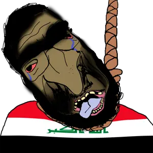chudjak, patrick, ack, arab, beard, bloodshot eyes, brown skin, distorted, hair, hanging