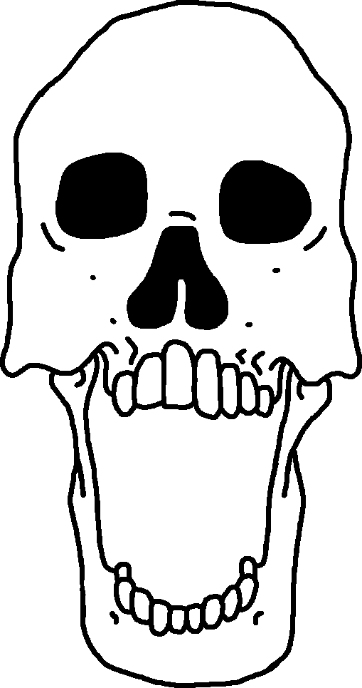 markiplier soyjak, skeletonjak, 1soyjak, bald, bone, dead, eye socket, front view, head, jaw