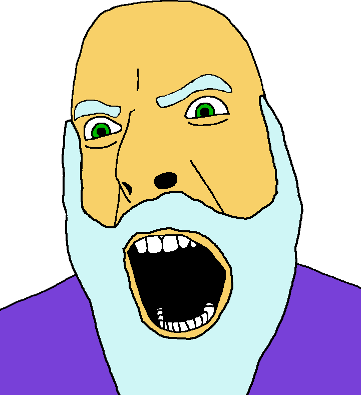 cobson, 1soyjak, animated, beard, clothes, final fantasy iv, fusoya, green eyes, hair, long hair
