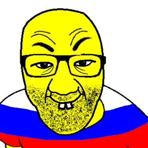 el perro rabioso, asian, buck teeth, clothes, country, flag, glasses, russia, small eyes, soyjak
