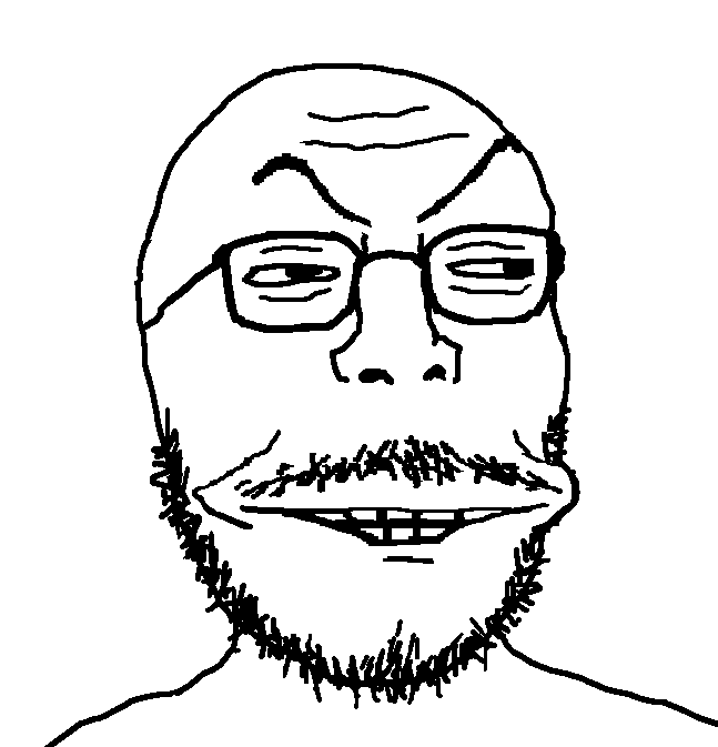 1782595872784ujak, 1soyjak, bald, beard, black eyes, brapped comment section☣️☣️☣️ do not enter☣️☣️☣️, closed mouth, fastest brapped up post ⚠️⚠️⚠️, front view, glasses