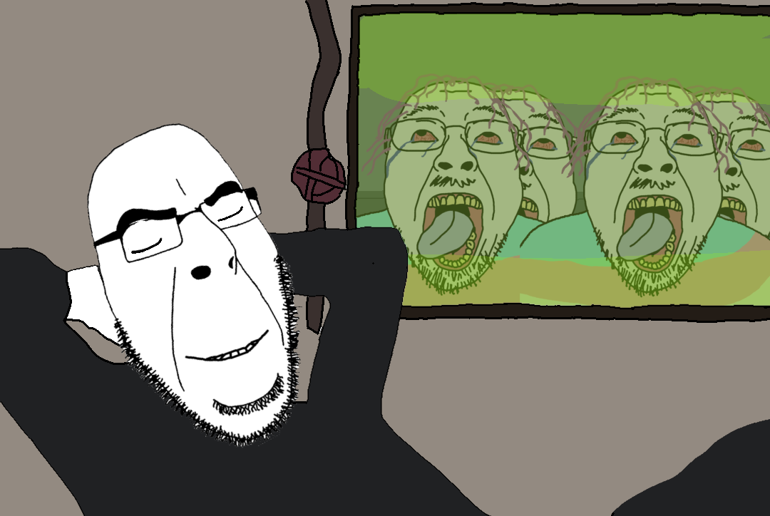 bernd, cobson, troonjak, bald, closed eyes, closed mouth, crying, gas, green, hair