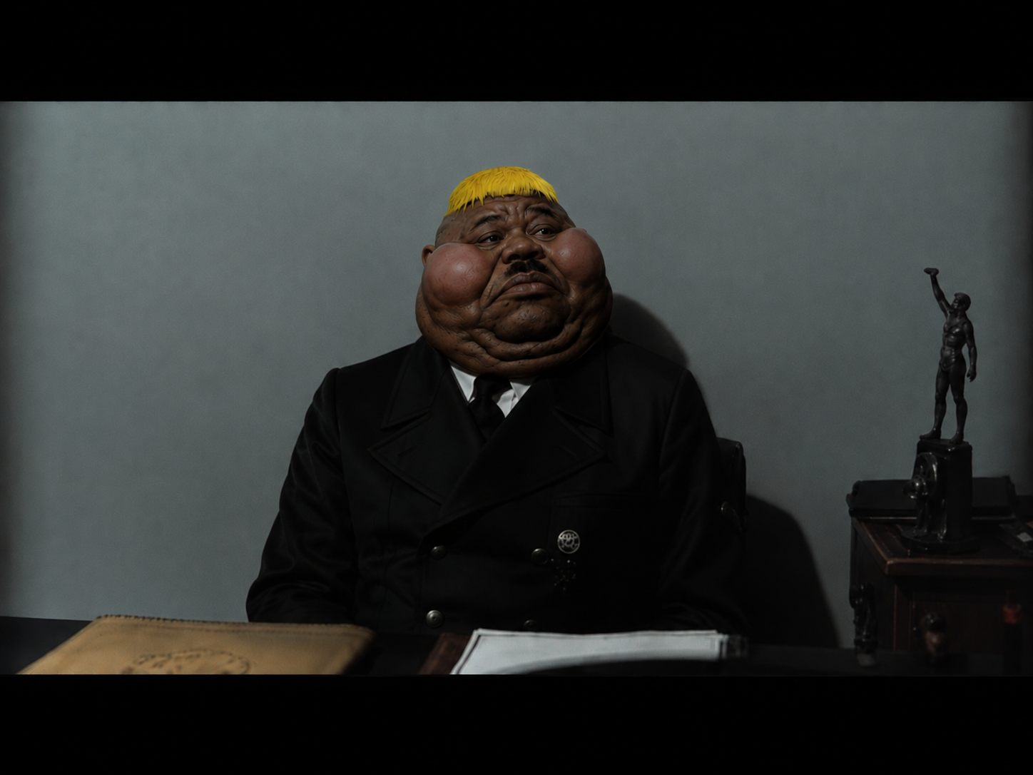 hunky, alicia, fat alicia, hunky twink sex machine, hunky twink sex machine, adolf hitler, black skin, blonde hair, downfall (movie), fat