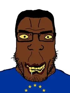 chudjak, markiplier soyjak, chudplier, black hair, black skin, creepy, european union, glasses, hair, looking at you