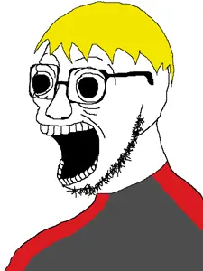 nate higgers, flabberjak, aryan, natejak, a10 eyes, beard, blonde hair, hair, open eyes, open mouth