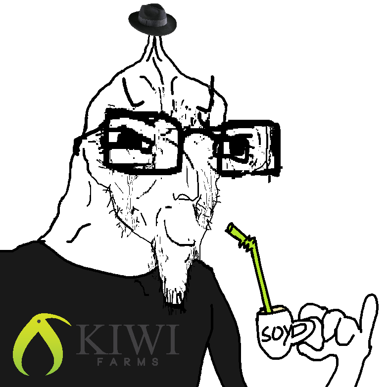 soyak, cupboy, aliased, brain, brainlet, closed eyes, clothes, cup, drinking straw, finger