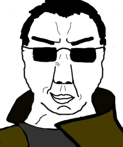 jc denton, chudjak, chudjak front, glasses, grin, hair, jacket, looking at you, smile, smirk