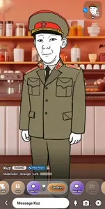 kuzjak, 1soyjak, bald, black eyes, closed mouth, drawn background, enjoy game, full body, game, neutral