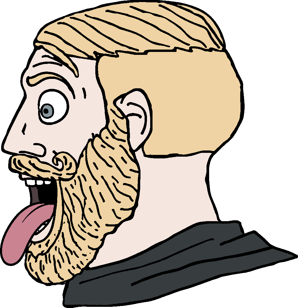 yes chad, it's based and christpilled, 1nas, beard, blonde beard, blonde hair, blue eyes, clothes, ear, eyebrows