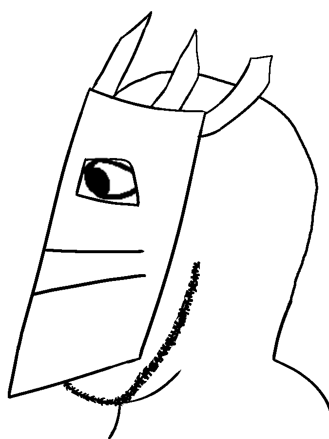 gapejak, gapejak side, tismjak, 1soyjak, bald, black eyes, clothes, hat, helmet, horns