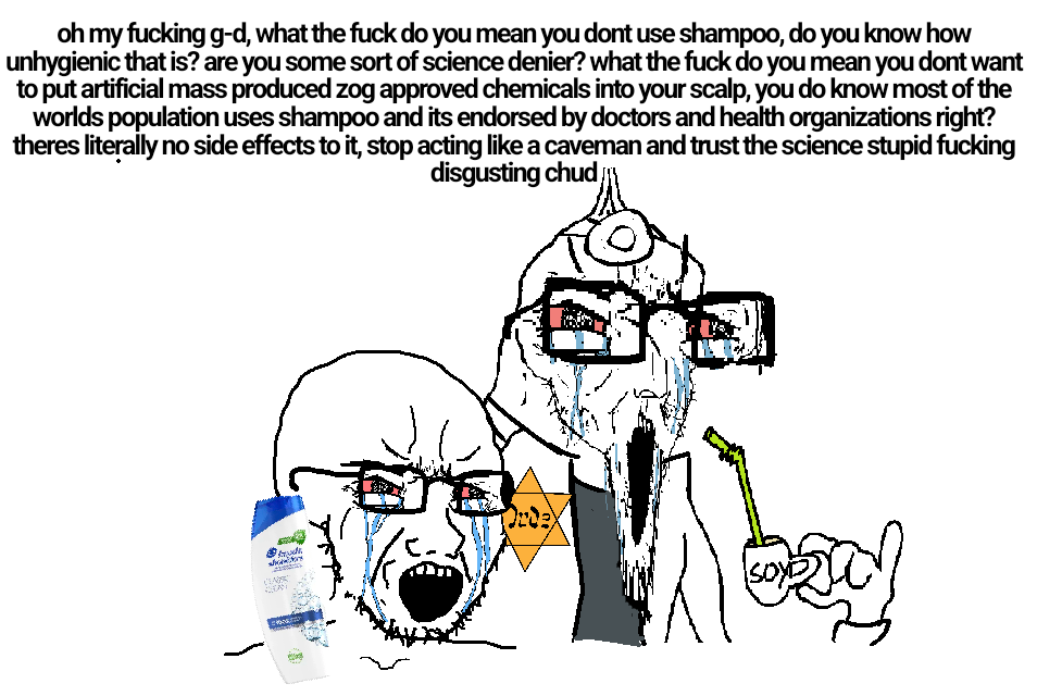 cryboy soyjak, soyak, cupboy, 2soyjaks, angry, crying, cup, doctor, drink, glasses