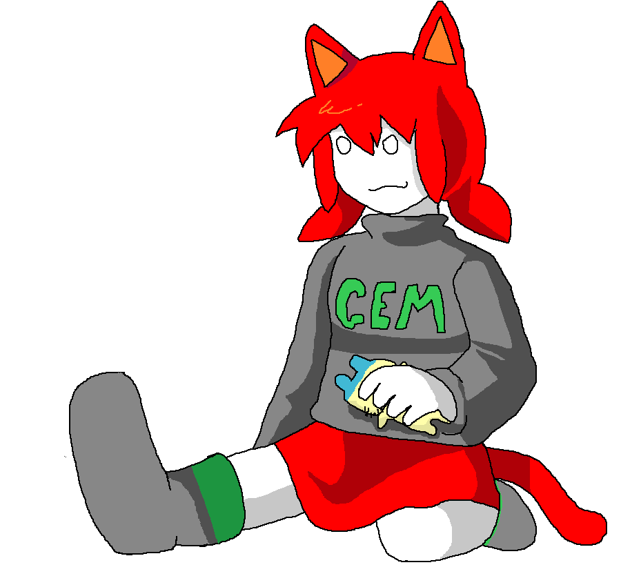 tama, chudjak, mameson, boot, boots, cat ears, cat tail, catgirl, closed mouth, ear