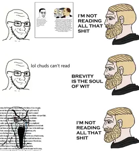 yes chad, chudjak, soyak, bloodshot eyes, clenched teeth, closed mouth, crying, distorted, glasses, large eyebrows