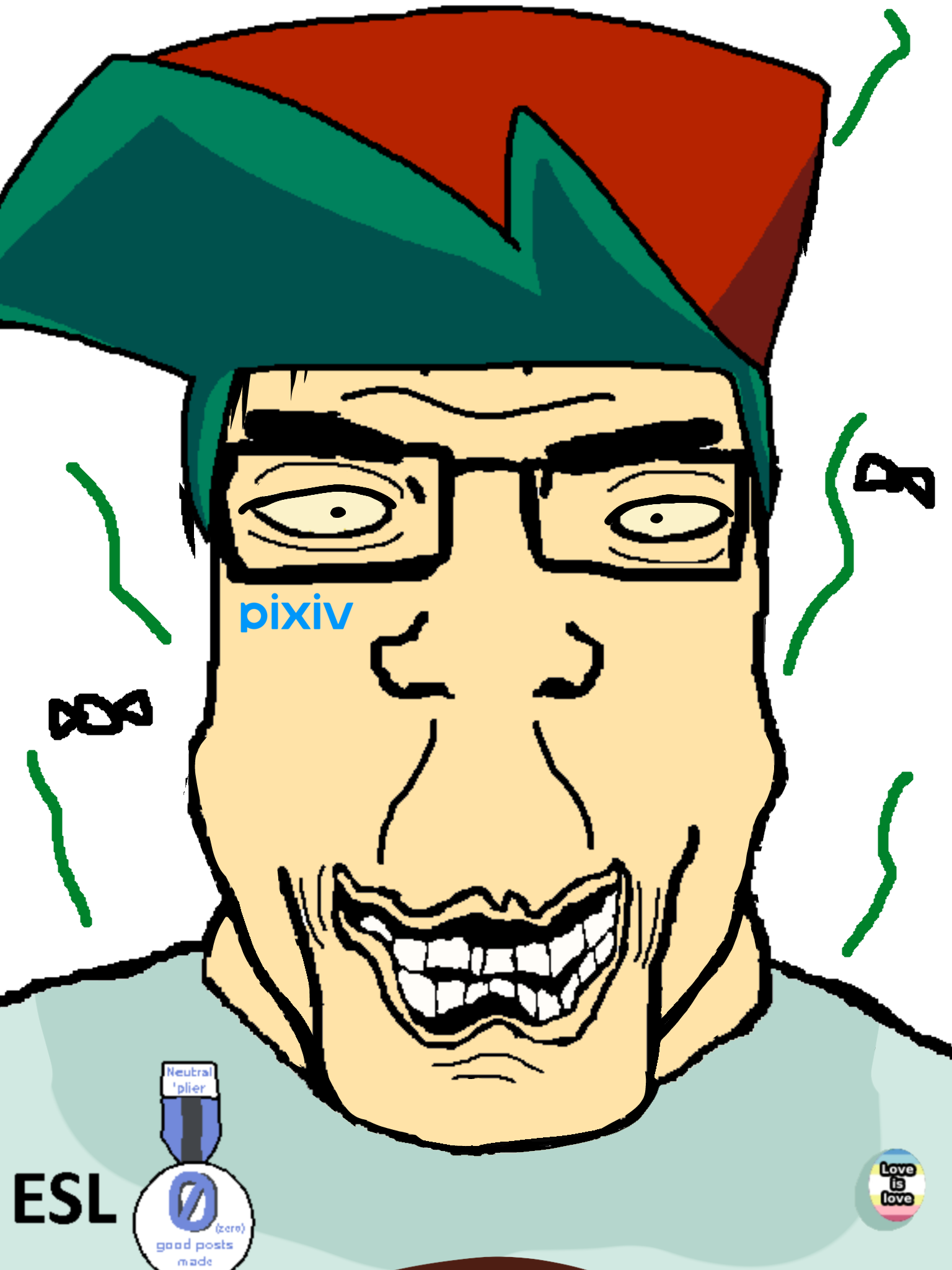 east asian esl fnf pedo, esl fnf pedo, chudjak, markiplier soyjak, chudplier, 1soyjak, animal, asian, asian eyes, black eyes