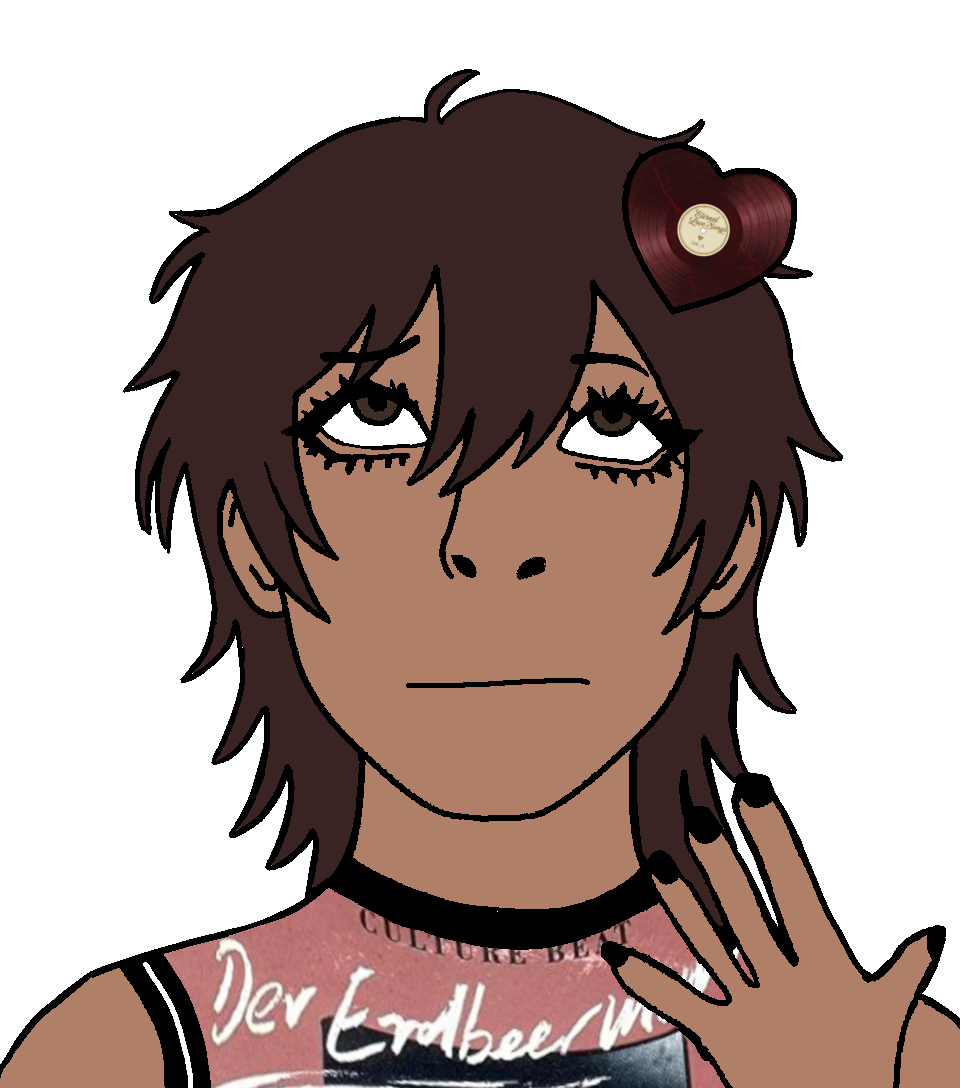cobson, himeson, pawbson, pawbson front, 1soyjak, brown hair, brown skin, closed mouth, clothes, eyebrows