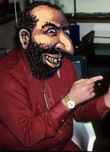 happy merchant, al goldstein, beard, brown skin, clothes, hands, hat, irl background, jewish nose, judaism