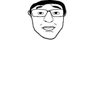 chudjak, unknown, animated, bouncing, chud, closed mouth, ear, hair, lips, nose