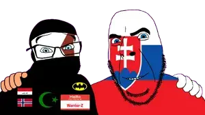 cobson, feraljak, 2soyjaks, animal, arabic text, bald, bat, blue eyes, crescent, europe