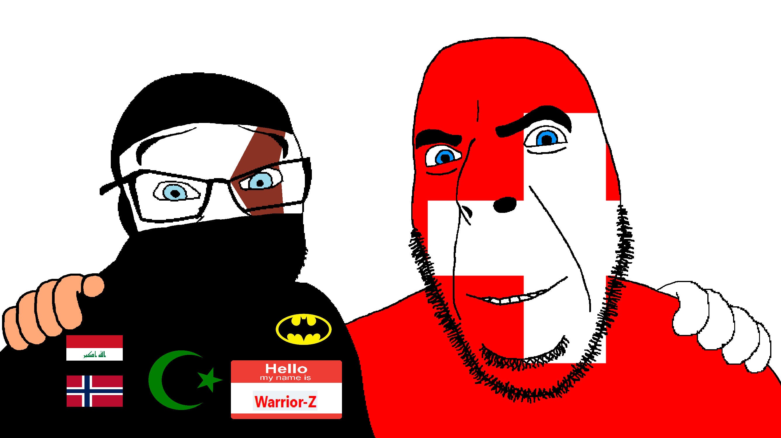 cobson, feraljak, 2soyjaks, animal, arabic text, bald, bat, blue eyes, crescent, europe