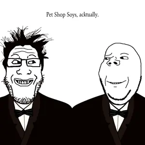 gapejak, markiplier soyjak, wholesome soyjak, are you soying what im soying, 2soyjaks, album cover, bowtie, clothes, glasses, grin