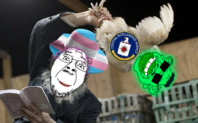 bernd, glowie, 1soyjak, black skin, central intelligence agency, cia glownigger, front view, glasses, glowing, glownigger
