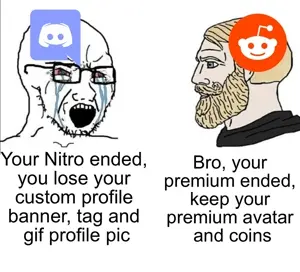 yes chad, soyak, soyak (crying), black glasses, blonde hair, crying, discord, english text, hair, looking to the left