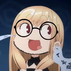 276266_-_soybooru.com_-_1soyjak_animated_anime_blonde_hair_blue_background_chibi_closed_eyes_cute_drawn_background_ear_front_view_gif_animation_glasses_hair_half_body_listening_long_hair_looking_to_the_right_my_dress_up_darling_open_eyes_open_mou.gif