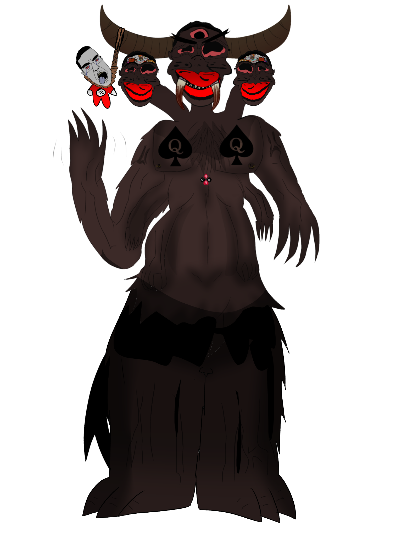 jartybeast, chudjak, jartybeast, jartycuck, patrick, jartycuck, ack, black hair, black skin, bloodshot eyes