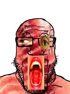 27 - soybooru.com - bald genre_defining glasses looking_at_you markiplier markiplier_soyjak monochrome nose open_mouth original soyjak stubble teeth template uncolored_skin white_background youtube.png