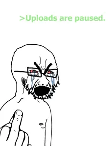cryboy soyjak, soyak, >, 1soyjak, angry, animated, bald, beard, belly, belly button
