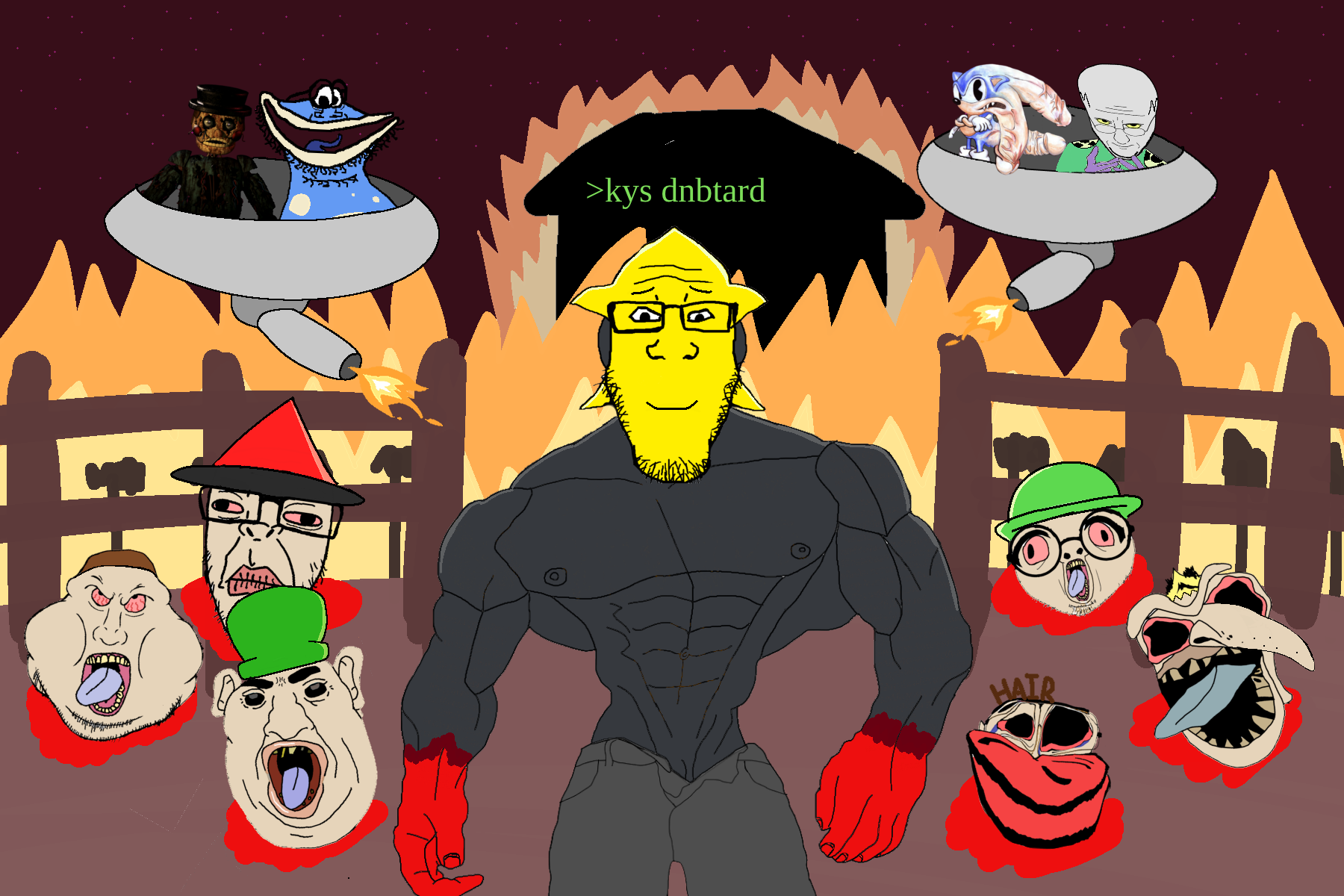 bambi (moldygh), amerimutt, chudjak, globox soyjak, markiplier soyjak, meximutt, piglet, fatass amerimutt, jartycuck, korgjak