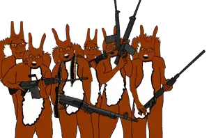 feraljak, feralsquirrel, squirreljak, animaljaks, angry, animal, big ears, brown eyes, brown skin, ear