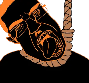 272248 - soybooru.com - ack angry bernd black_eyes black_hair bloodshot_eyes chudjak clothes crying dead flag front_view frown glasses hair hanging hanging_troonjak looking_up mustache nazi_germany nazism open_eyes.png