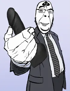 cobson, spadeson, spadeson, bbc, black dildo, blue background, detailed, dildo, drawfag, glasses