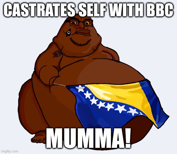 cobson, proud olgolians, 1soyjak, bald, bbc, bbc slut, bosnia, brown skin, closed mouth, cumskin