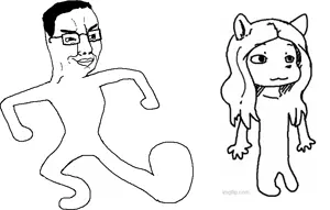 28325 - soybooru.com - animated chudjak clean_dance closed_mouth dance full_body glasses hair smile soyjak (1).gif