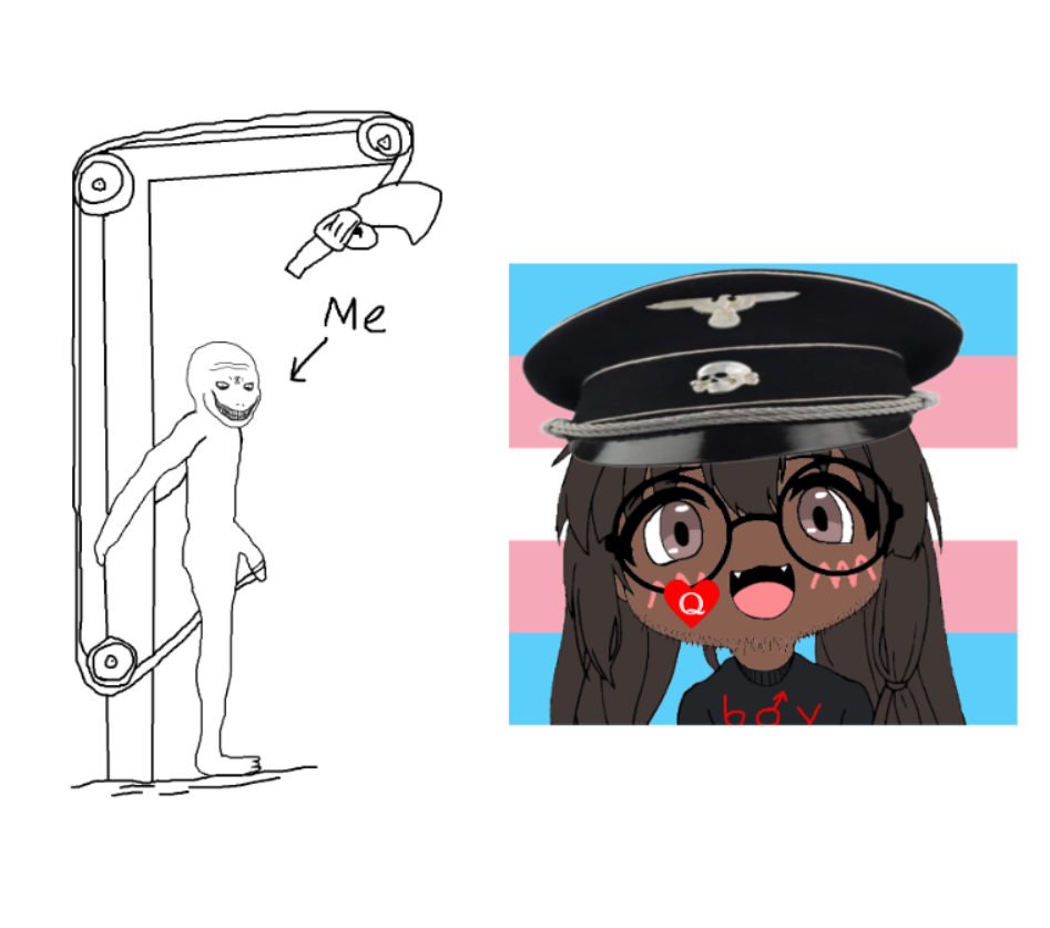 boymoder, psycho wojak, wojak, smuglet, gooner-killing machine, 1soyjak, bald, black eyes, black hair, boymoder