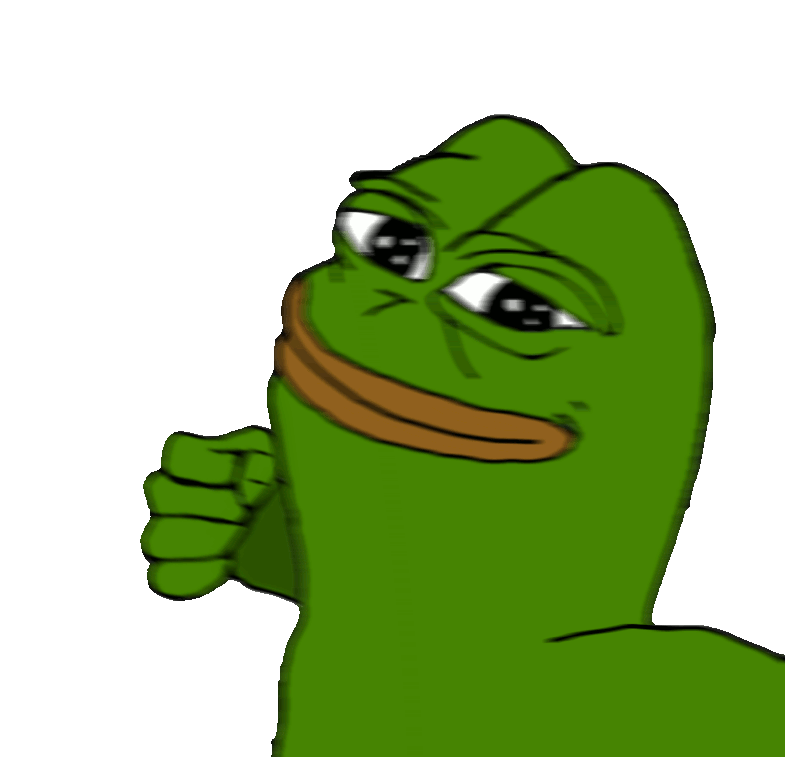 pepe, animated, bald, black background, black eyes, closed mouth, green skin, half body, looking at you, no beard