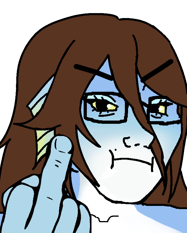 soyak, female soyak, femjak, 1soyjak, angry, animal, annoyed, black eyes, brown hair, closed mouth