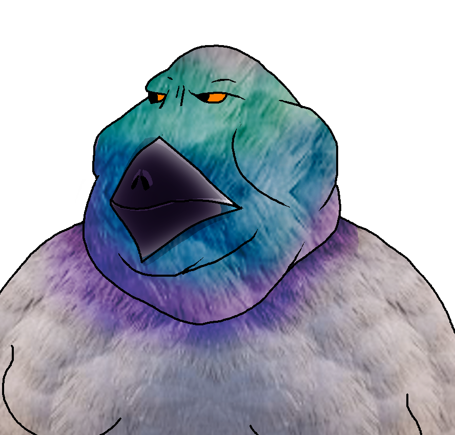 meximutt, 1soyjak, angry, animal, bird, birds, black eyes, closed mouth, fat, feather
