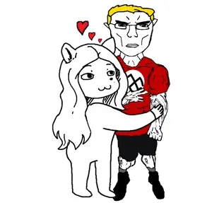 235823 - soybooru.com - 1soyjak animal_ears brown_hair brown_pants closed_mouth dan full_body furry glasses glegle hair happy hug looking_at_you natejak open_eyes side_view smile smug soyak stubble uncolored_s  (3).jpg