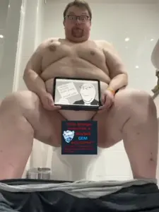 gapejak, impish soyak ears, irl soyjaks, animated, bald, big breasts, bouncing breasts, breasts, fat, gem