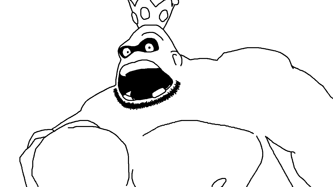 hippomutt, useful soys, 1soyjak, bald, black eyes, boxer, boxing glove, crown, fat, fatass