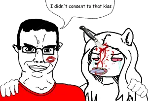 279969 - soybooru.com - 1soyjak 2soyjaks aliased animal bald black_eyes black_hair bushy_eyebrows cat_ear chud chudjak chudjak_front closed_mouth clothes ear eyebrows forehead_lines front_view furry glasses gl.png