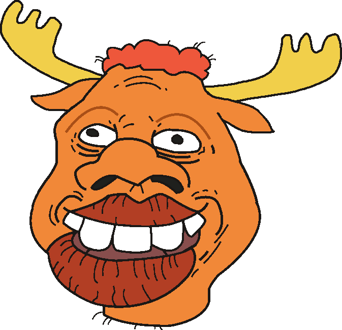 sheeeit, tyrone (the backyardigans), antler, antlers, big nigger lips, black eyes, gray eyes, hair, looking to the right, moose