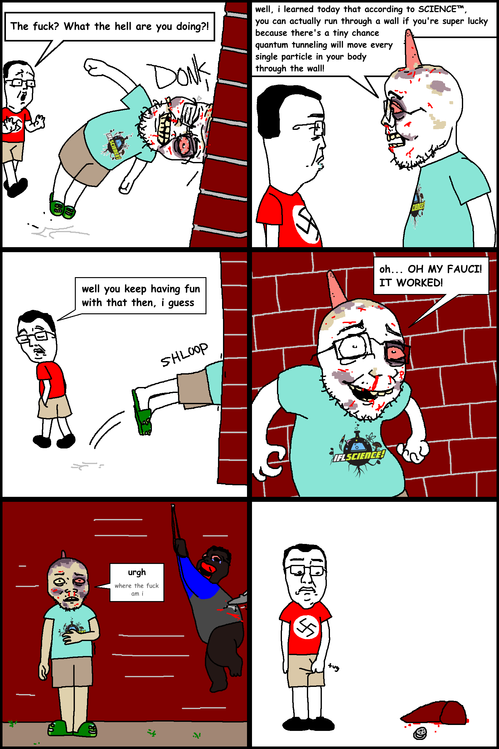 chudjak, feraljak, jartycuck, patrick, jartycuck, 3soyjaks, bald, black eye, black hair, blood