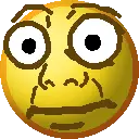 kuzjak, nuurumoji, closed mouth, emoji, shocked, surprised, transparent background, wide eyes, yellow skin