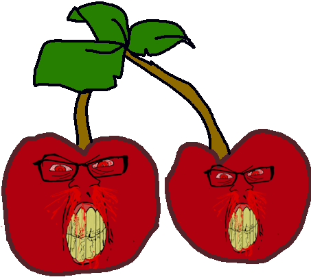 feraljak, feralrage, 2soyjaks, angry, black glasses, blood, blood from nose, bomb, cherry, cherry bomb